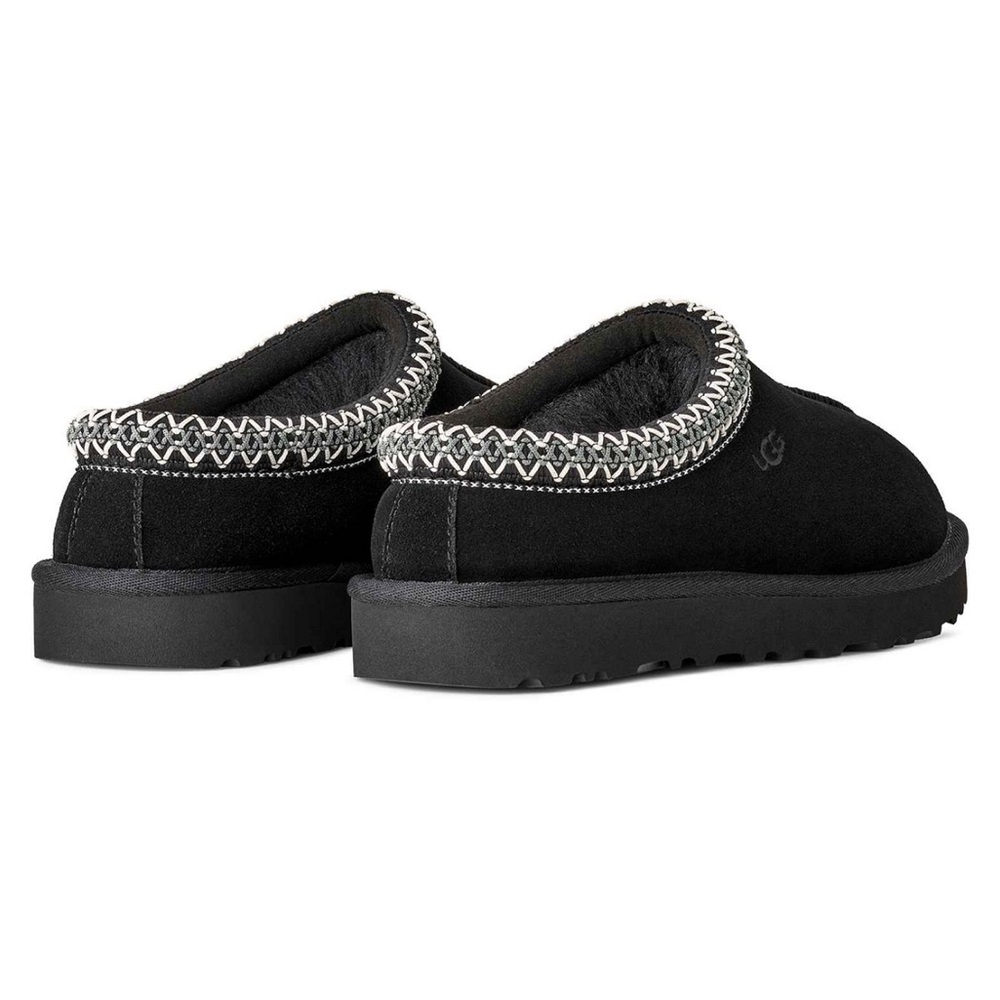 UGG Black Slippers with White Detailing - Picture 2 of 10